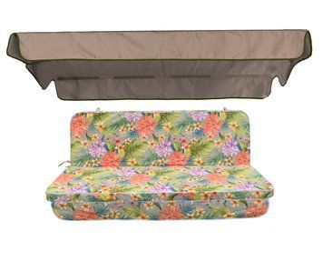 Комплект подушек для качелей eGarden CARIOCA VERDE 170х110х6 кофейный тент 120х200 5246 фото