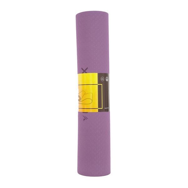 Килимок спортивний Cornix TPE 183 x 61 x 0.6 см для йоги та фітнесу XR-0007 Plum/Rose 50003798 фото