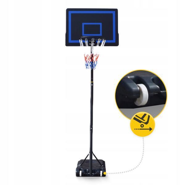 Баскетбольна стійка Falcon Junior 1.6-2.1 м мобільна BASKET02 (P-5905973400671) 50004971 фото