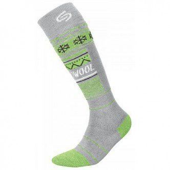 Термошкарпетки InMove SKI DEODORANT THERMOWOOL light grey/green (38-40) 9558 фото