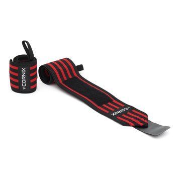 Бинти для зап'ясть (кистьові бинти) Cornix Wrist Wraps XR-0195 Black/Red 50004535 фото