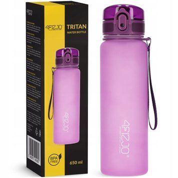 Пляшка для води спортивна 4FIZJO 650 мл Pink (P-5905973403757) 50005194 фото