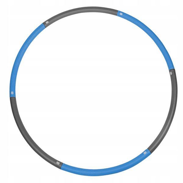 Обруч масажний Hula Hoop SportVida 90 см SV-HK0216 Grey/Blue 50001844 фото