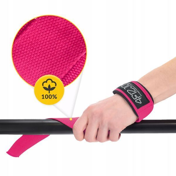Лямки для станової тяги 4FIZJO Deadlift Straps Pink (P-5905973402293) 50005600 фото