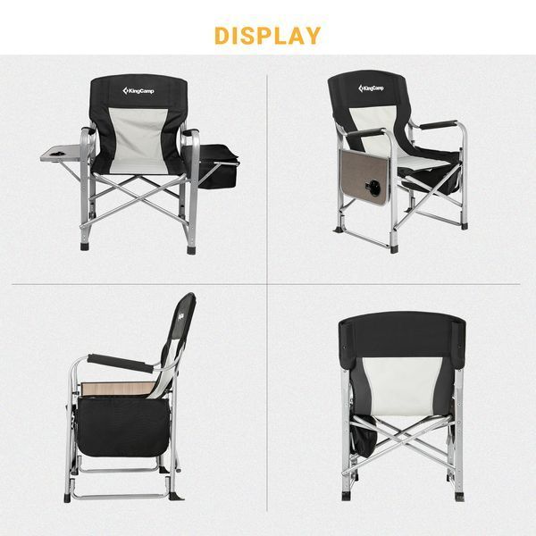 Стілець KingCamp Heavy Duty Super Comfort (KC3977) BLACK/MEDIUMGREY 15954 фото