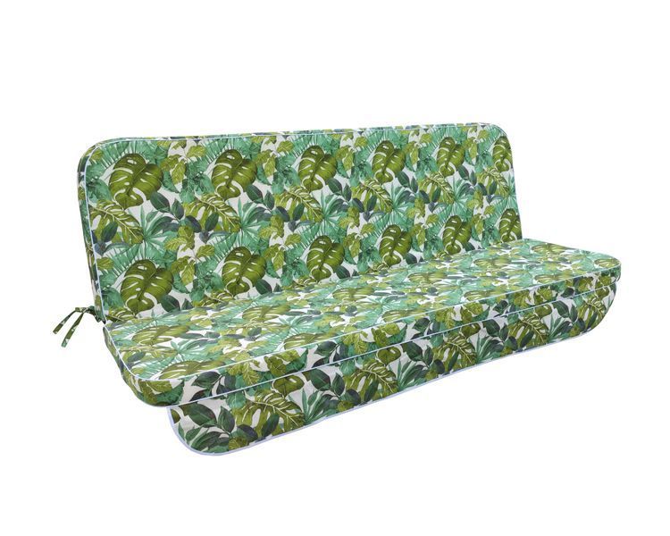 Комплект подушек к качелям eGarden ONA VERDE 180x110x6 c зелёным тентом 120х210 5250 фото