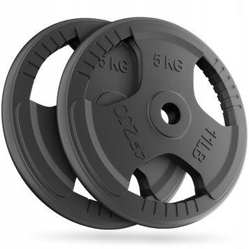 Диск металевий 4FIZJO 2 x 5 кг 26 мм Black (P-5905973401340) 50005654 фото