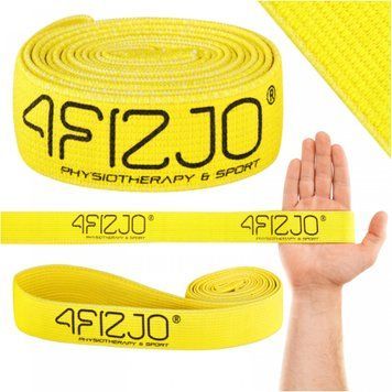 Еспандер-петля 4FIZJO Flex Power Band із тканини 27-35 кг Yellow (P-5907739313126) 50003123 фото