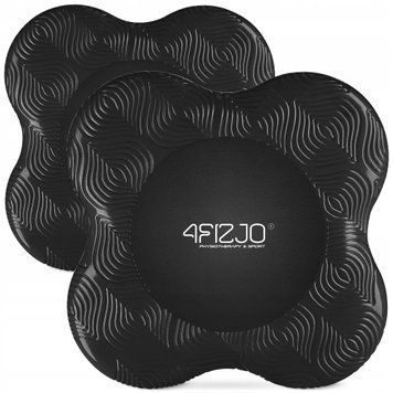 Підставки під коліна та лікті для йоги 4FIZJO 2 шт Black (P-5907739315335) 50004982 фото