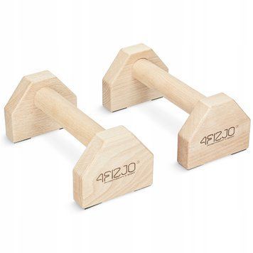 Упори для віджимань (паралетси) 4FIZJO 25 см дерев'яні (P-5905973407021) 50005601 фото