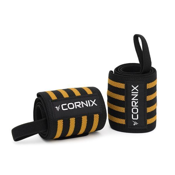 Бинти для зап'ясть (кистьові бинти) Cornix Wrist Wraps XR-0196 Black/Orange 50004536 фото
