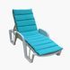 Матрац для шезлонга Ost-Fran ONDA texsilk бірюзовий FL-313/306, 188х57х5 см 30002348 фото