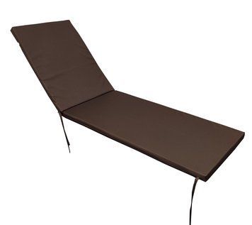 Матрац для шезлонга eGarden RIO 195x58x4 см коричневий 5737 фото