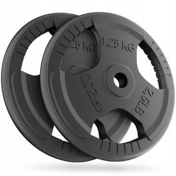 Диск металевий 4FIZJO 2 x 1.25 кг 26 мм Black (P-5905973401357) 50005655 фото