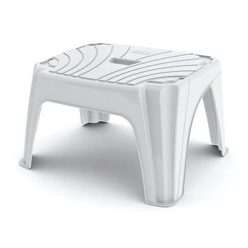 Табурет пластиковий Step 2 45x35x25, білий 30004023 фото