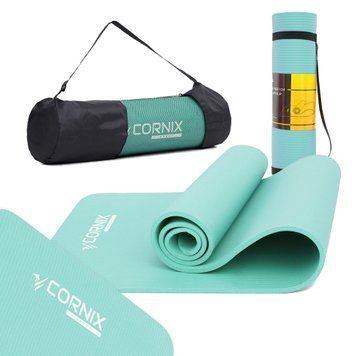 Килимок спортивний Cornix NBR 183 x 61 x 1 cм для йоги та фітнесу XR-0248 Mint 50004604 фото