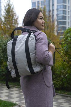 Рюкзак-антикрадій OOLOO Кенгуру mini 40x30x12 см, світло-сірий 2649 30004107 фото