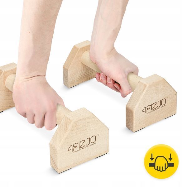 Упори для віджимань (паралетси) 4FIZJO 30 см дерев'яні (P-5905973407052) 50005603 фото