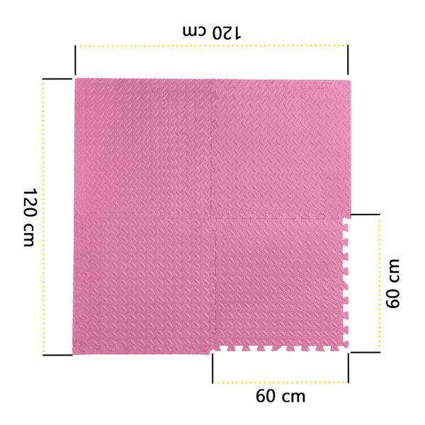 Мат-пазл (ластівчин хвіст) Cornix Mat Puzzle EVA 120 x 120 x 1 cм XR-0230 Pink 50004605 фото