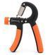 Еспандер кистьовий Cornix 5-60 кг з регульованим навантаженням XR-0144 Black/Orange 50004478 фото 6
