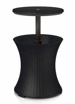 Стіл-бар пластиковий Keter Cool Bar Rattan, сірий 1651042252 фото