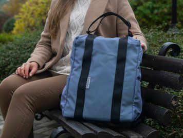 Рюкзак-антикрадій OOLOO Кенгуру mini 40x30x12 см, джинсовий 861/414 30004101 фото