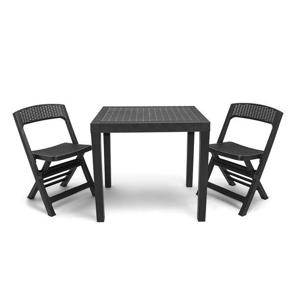 Стіл Progarden POKER 78x65x72 антрацит 30003676 фото