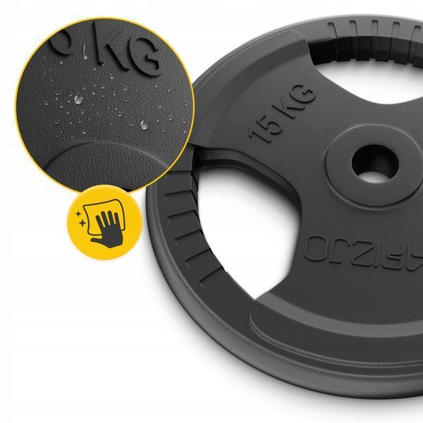 Диск металевий 4FIZJO 2 x 15 кг 26 мм Black (P-5905973401371) 50005657 фото