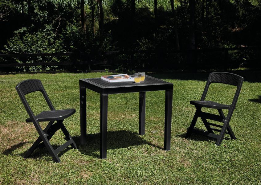 Стіл Progarden POKER 78x65x72 антрацит 30003676 фото