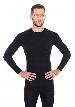 Футболка з довгим рукавом Brubeck ACTIVE WOOL (LS12820) чорна XL 12292 фото