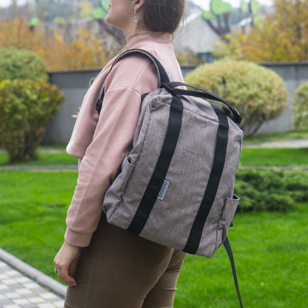 Рюкзак-антивор OOLOO Кенгуру mini 40x30x12 см, кофейный 4240 30004102 фото