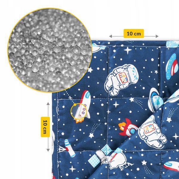 Одеяло тяжелое (утяжеленное) 4FIZJO 3 кг 100 x 150 см baby Blue (P-5905973403535) 50005404 фото