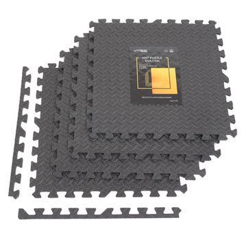 Мат-пазл (ластівчин хвіст) Cornix Mat Puzzle EVA 120 x 120 x 1 cм XR-0072 Black 50003863 фото