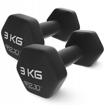 Гантелі вінілові 4FIZJO Classic 2 x 3 кг (P-5907739311986) 50002391 фото