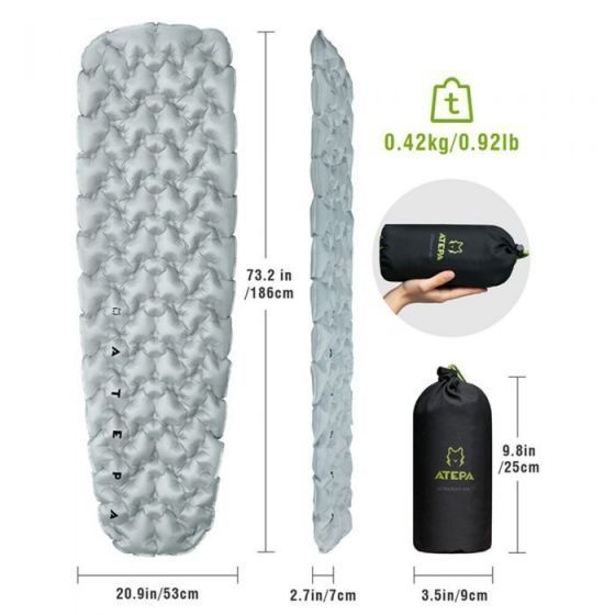 Надувний Carimat Atepa ULTRALIGHT 450 (AM1903) LIGHTGREY 15557 фото