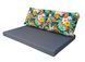 Комплект водоотталкивающих подушек для паллет-дивана eGarden FLORAL 120x80x10/120x60x20 5201 фото 3
