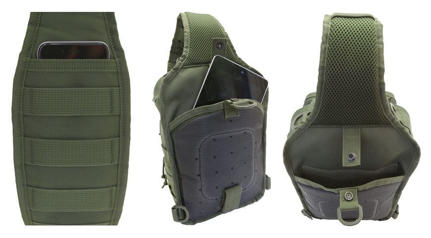 Рюкзак Brandit-Wea US Cooper sling medium тактичний рюкзак (8036-1-OS) оливковий 17093 фото