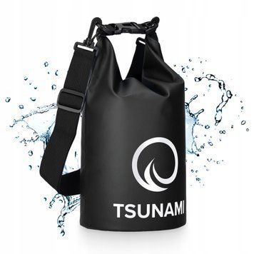 Гермомішок TSUNAMI Dry Pack 5 л водозахисний Black (P-5905973400053) 50004935 фото