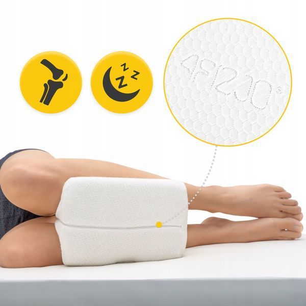 Подушка ортопедична 4FIZJO Support 24 x 21.5 см для для ніг та колін White (P-5907739317056) 50004422 фото