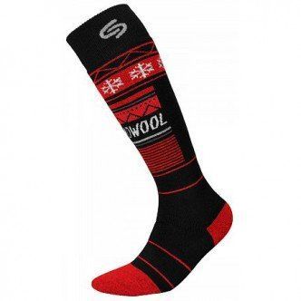 Термошкарпетки InMove SKI DEODORANT THERMOWOOL black/red (41-43) 9548 фото