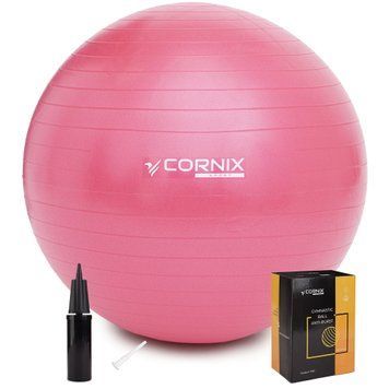 Мяч для фитнеса Cornix 75 см Anti-Burst XR-0024 розовый 50003815 фото