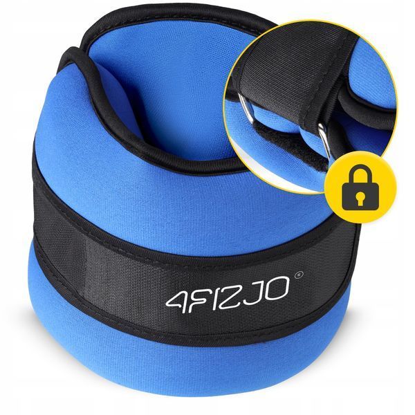 Обважнювачі-манжети для ніг та рук 4FIZJO 2 x 3 кг Black/Blue (P-5907739311115) 50002045 фото