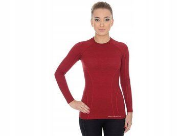 Футболка з довгим рукавом Brubeck ACTIVE WOOL (LS12810) цегляно-червона S 12288 фото
