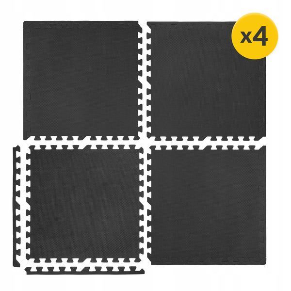 Корешок типа &laquo;ласточкин хвост&raquo; 4FIZJO Коврик-пазл EVA 120 x 120 x 1 см черный (P-5907222931011) 50001875 фото