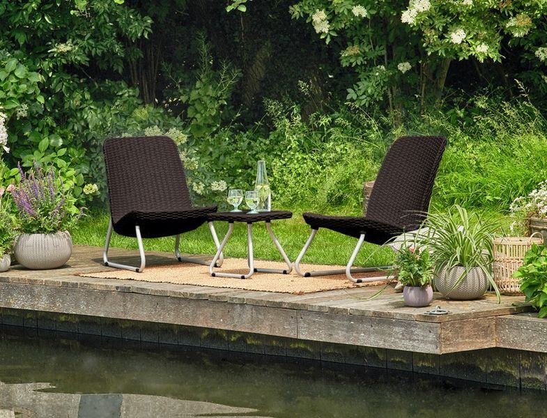 Комплект садових меблів Keter Rio patio set, віскі коричневий 897959344 фото