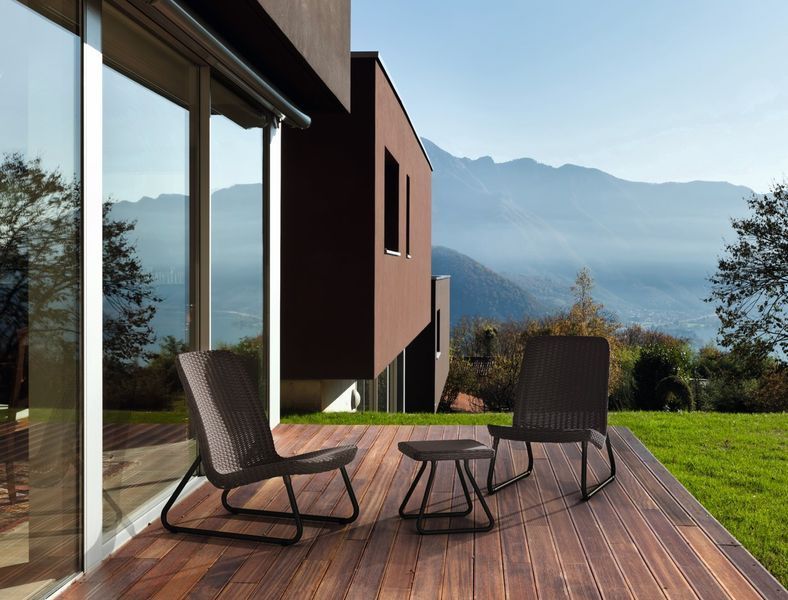 Комплект садових меблів Keter Rio patio set, віскі коричневий 897959344 фото