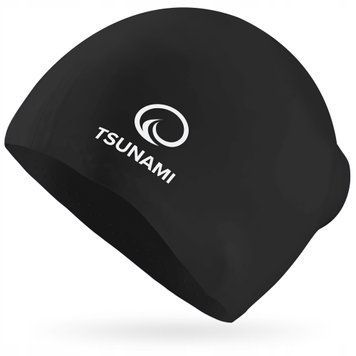 Шапочка для плавання TSUNAMI Standard Black (P-5905973401838) 50005135 фото