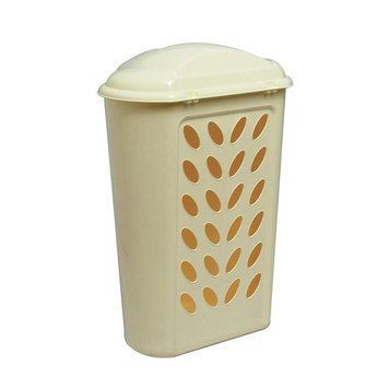 Кошик для білизни 55L NUVOLA 45x36x64h з кришкою, кремовий 30004130 фото