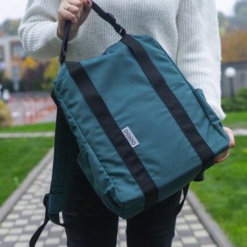 Рюкзак-антикрадій OOLOO Кенгуру mini 40x30x12 см, синьо-зелений 426/806 30004109 фото