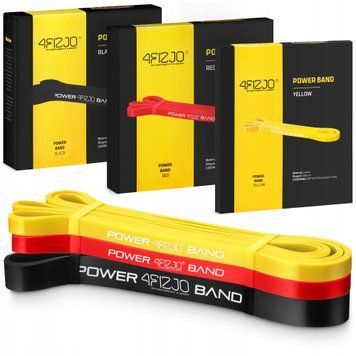 Еспандер-петля 4FIZJO Power Band 2-17 кг резина для фітнесу і спорту, набір 3 шт Mix (P-5907222931837) 50001890 фото